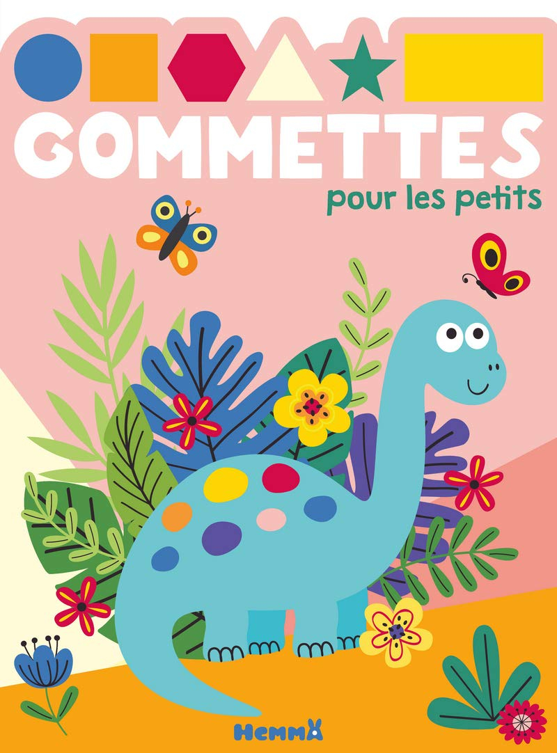 Gommettes pour les petits : dinosaure bleu