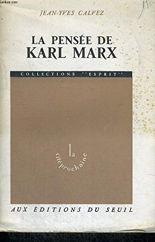 la pensée de karl marx
