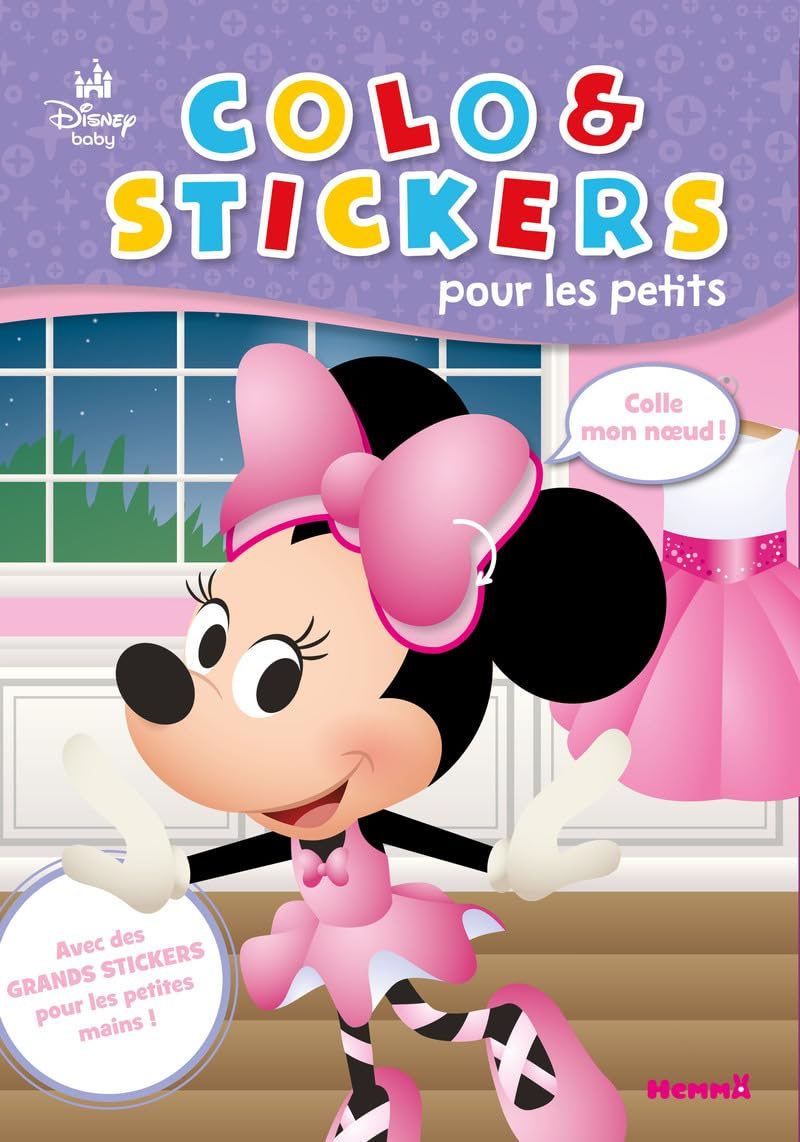 Disney Baby : Colo & Stickers pour les petits (Minnie) : Avec des grands stickers pour les petites m