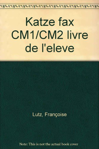 Katze Fax : l'allemand à l'école élémentaire