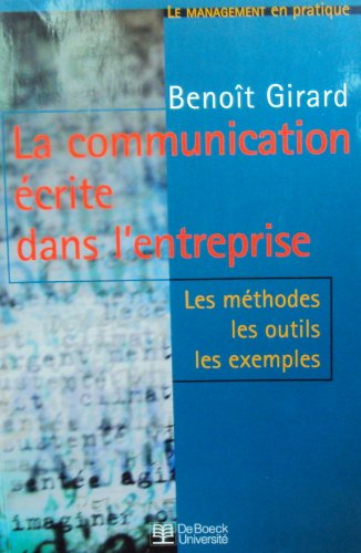 La communication écrite dans l'entreprise
