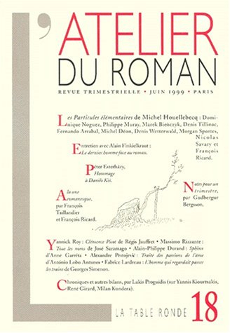 L'atelier du roman, numéro 18