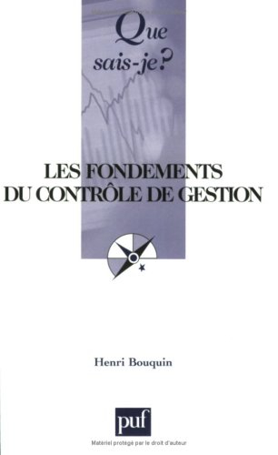 Les fondements du contrôle de gestion