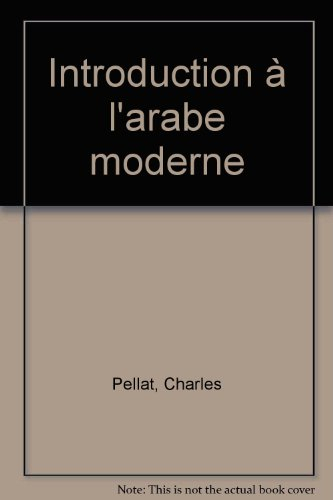 Introduction à l'arabe moderne