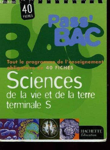 pass bac sciences de la vie et de la terre, terminale s