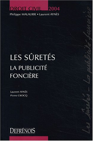 les sûretés : la publicité foncière