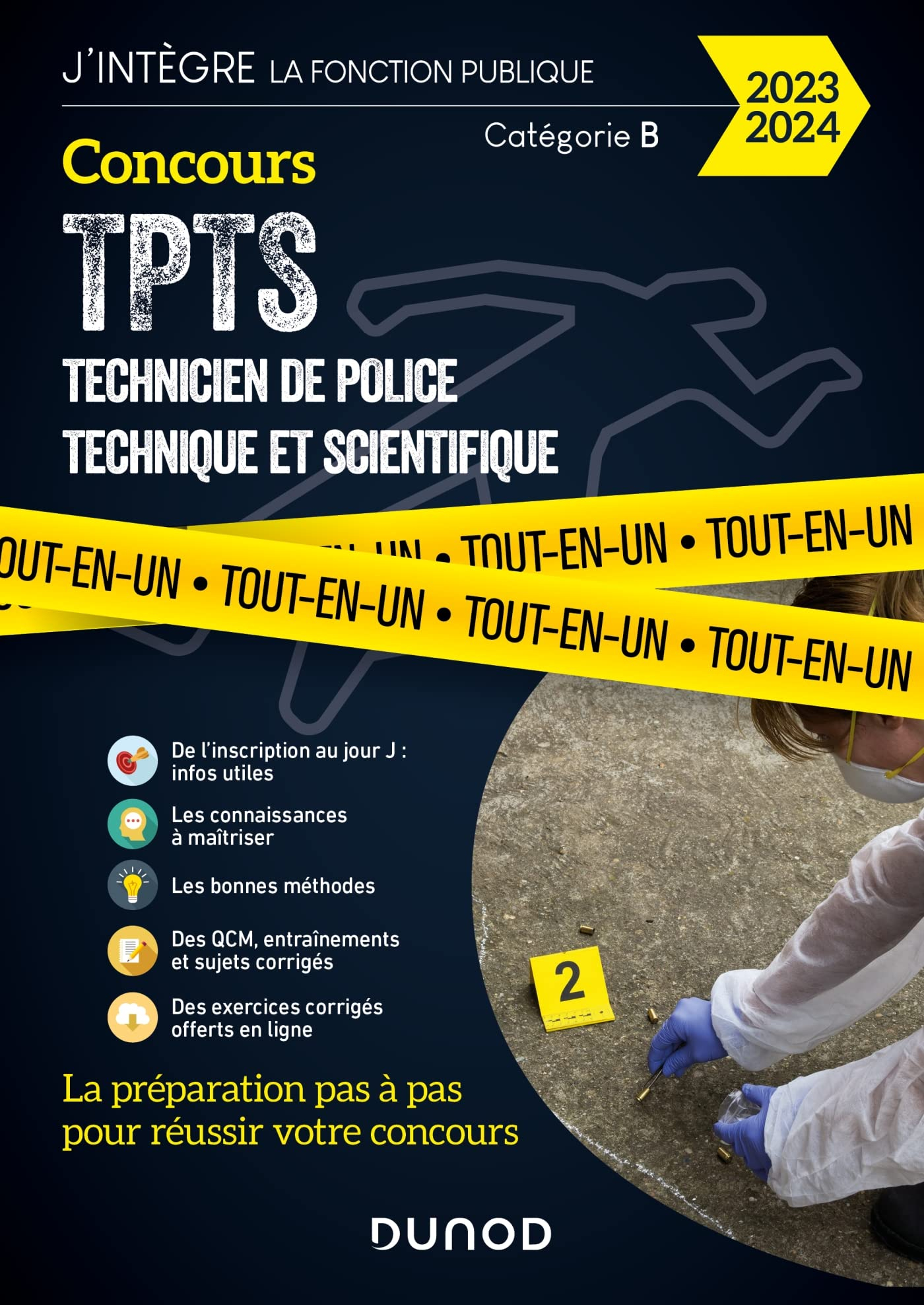 Concours TPTS, technicien de police technique et scientifique, externe et interne : catégorie B : to