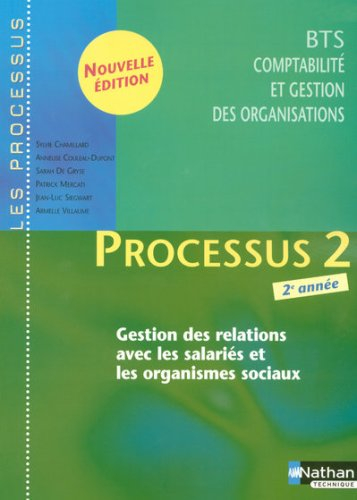 Processus 2, gestion des relations avec les salariés et les organismes sociaux, BTS CGO 2e année