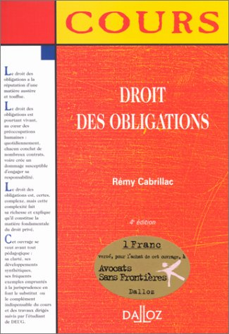 droit des obligations, 4e édition