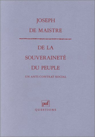 De la souveraineté du peuple