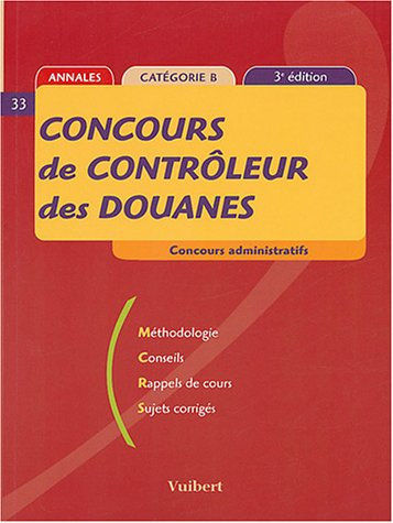 concours de contrôleur des douanes : catégorie b