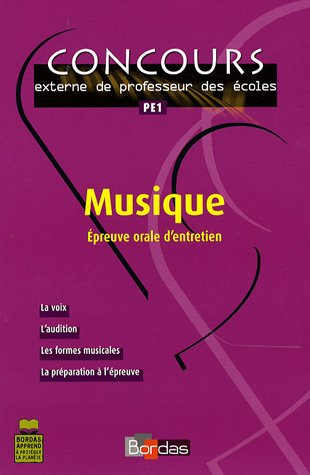 Musique : épreuve orale d'entretien : la voix, l'audition, les formes musicales, la préparation à l'