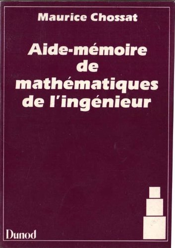 aide-memoire de mathematiques de l'ingenieur