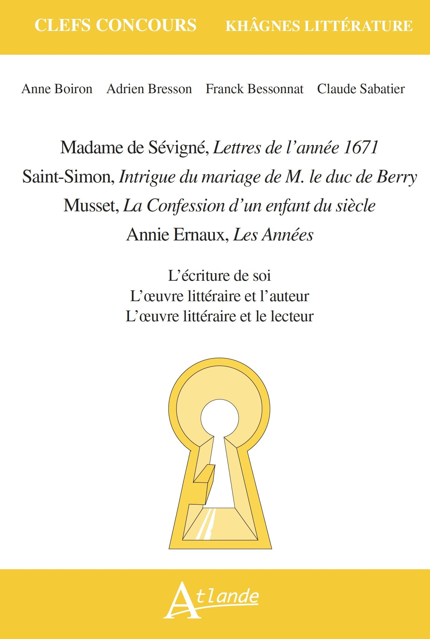 Madame de Sévigné, Lettres de l'année 1671 ; Saint-Simon, Intrigue du mariage de M. le duc de Berry 