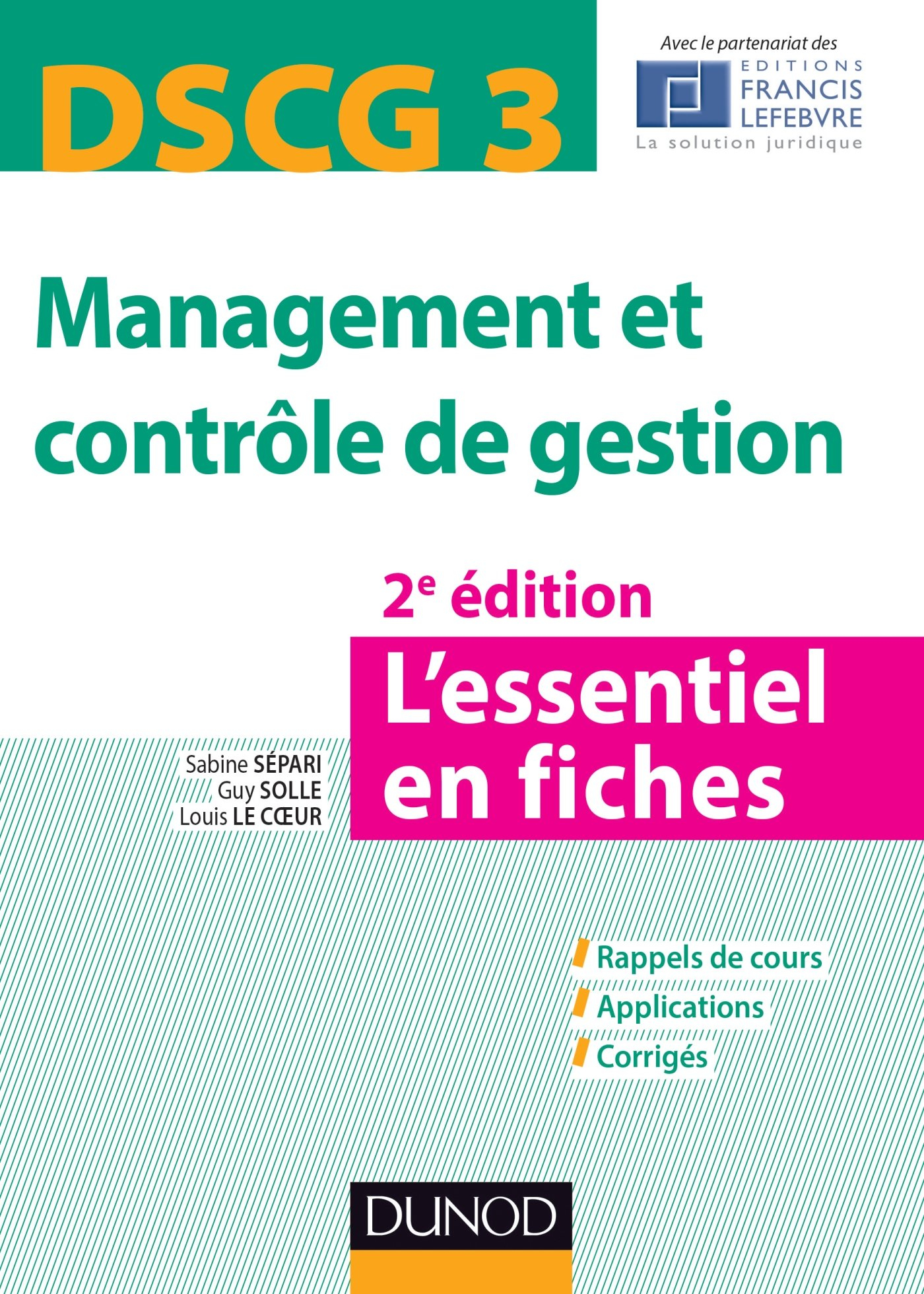 Management et contrôle de gestion DSCG 3 : l'essentiel en fiches