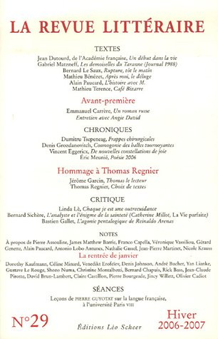 Revue littéraire (La), n° 29