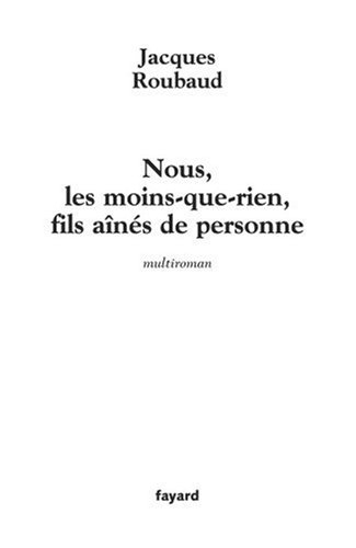 Nous, les moins-que-rien, fils aînés de personne : 12(+1) autobiographies