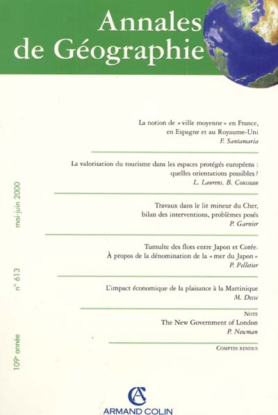 Annales de géographie, n° 613