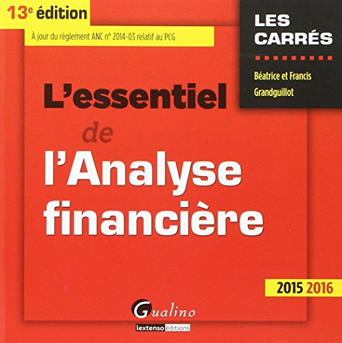 L'essentiel de l'analyse financière : 2015-2016