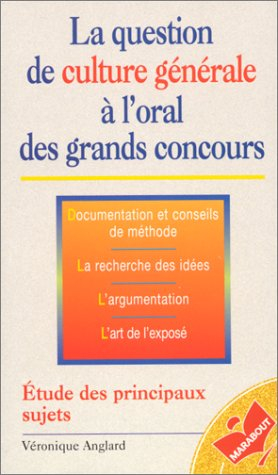 La question de culture générale à l'oral des grands concours