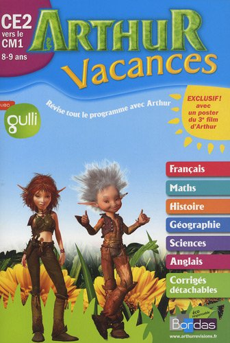 Arthur vacances CE2 vers le CM1, 8-9 ans