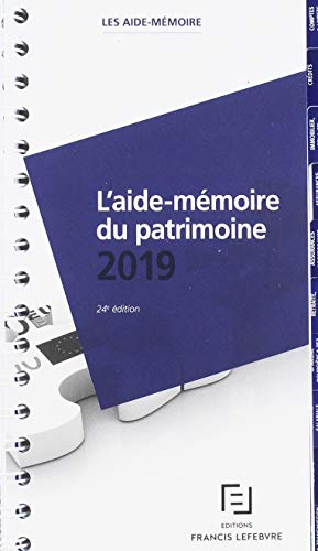 L'aide-mémoire du patrimoine : 2019