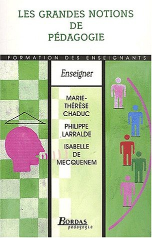 les grandes notions de pedagogie