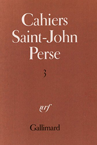 cahiers saint-john perse n, 3