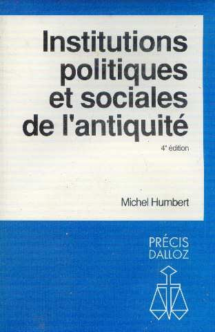 institution politiques et sociales de l'antiquite