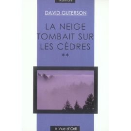 La neige tombait sur les cèdres