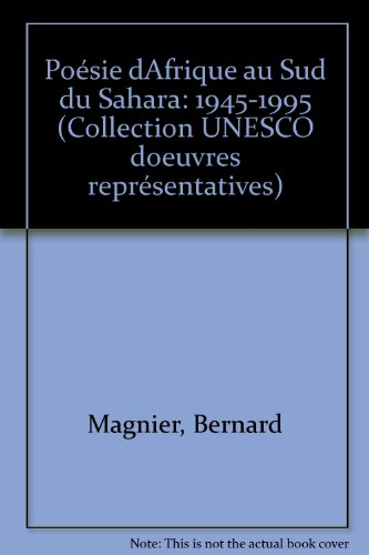 Poésie d'Afrique au sud du Sahara