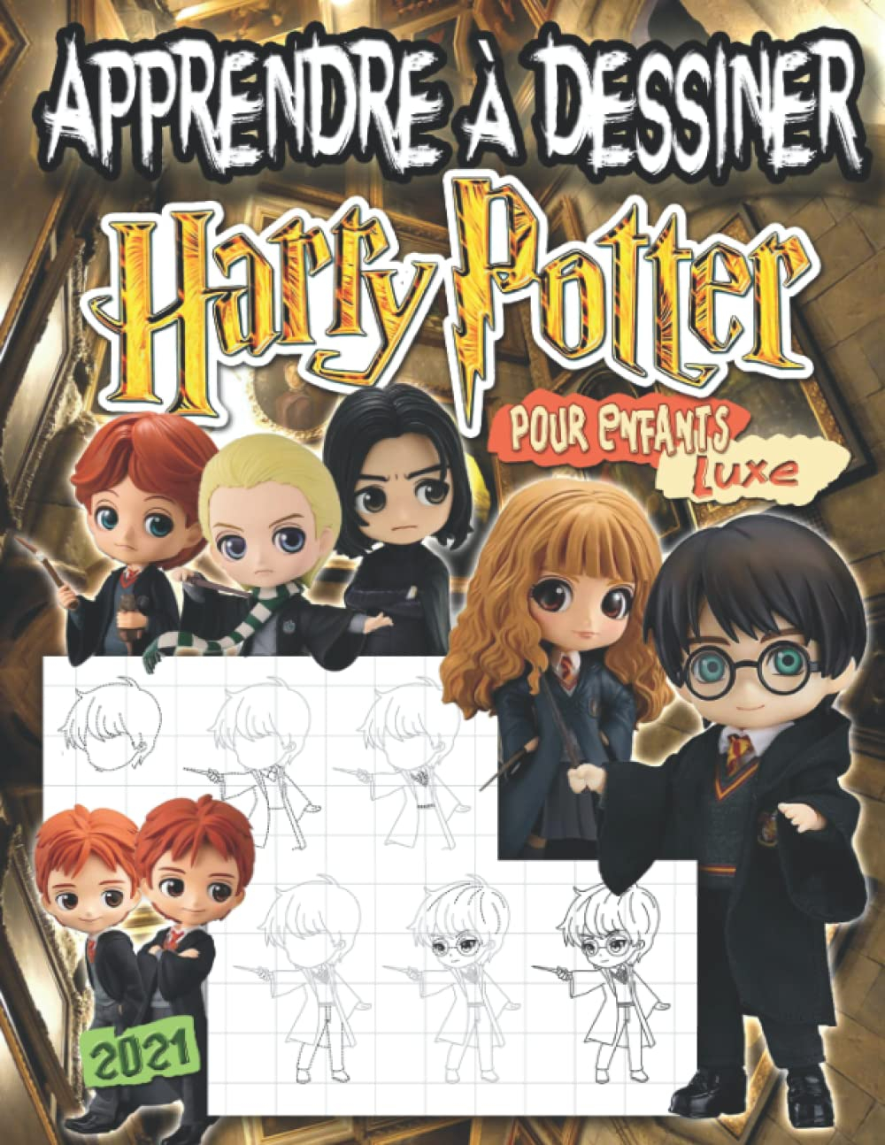 H?arry ?otter Apprendre à dessiner: Livre de Dessin de Jumbo H?arry ?otter Édition 2021-2022 dans le