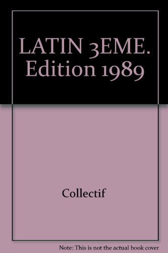 Salvete ! : latin, 3e, livre de l'élève