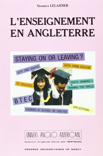 L'Enseignement en Angleterre