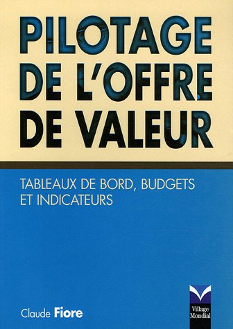 Pilotage de l'offre de valeur : tableaux de bord, budgets et indicateurs