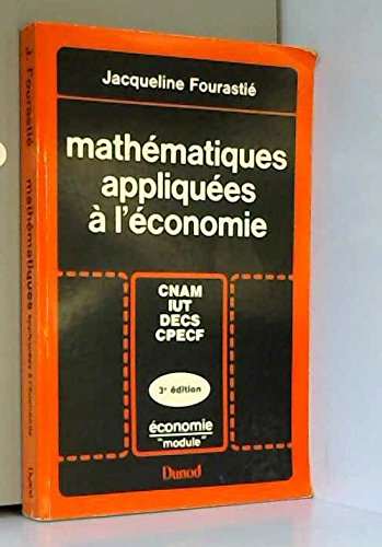 mathématiques appliquées à l'économie