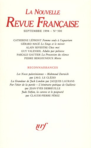 Nouvelle revue française, n° 500