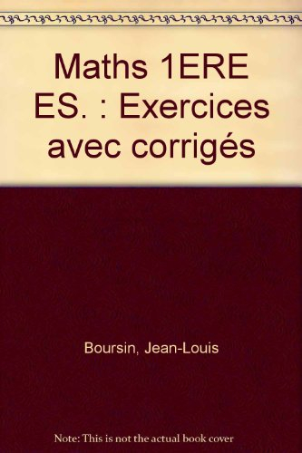 Mathématiques 1re ES