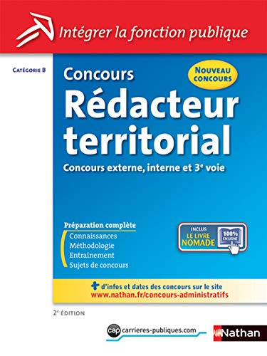 Concours rédacteur territorial : catégorie B (concours externe, interne et 3e concours) : nouveau co