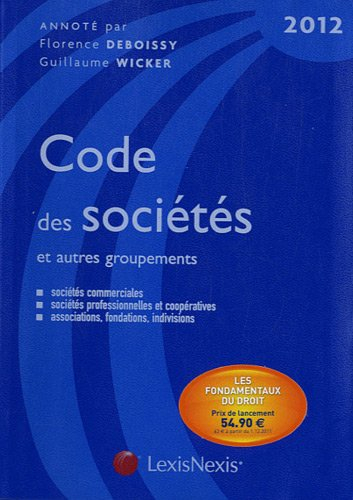 Code des sociétés et autres groupements 2012