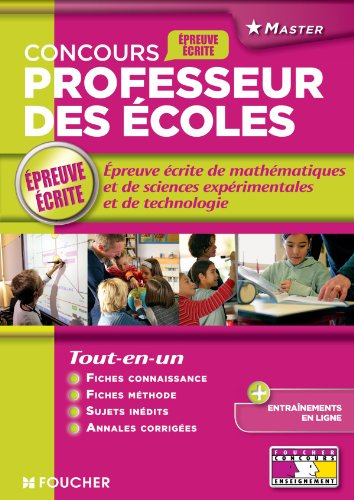 Concours professeur des écoles : l'épreuve écrite de mathématiques, sciences expérimentales et techn