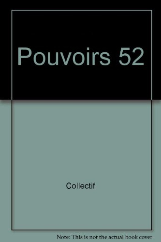 Pouvoirs, n° 52. Démocratie
