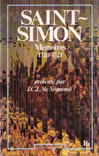 mémoires tome 16 1720 1721