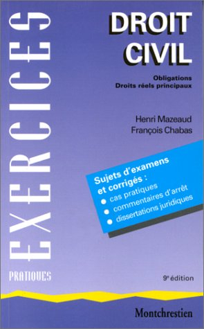 droit civil, tome 2, 9e édition. obligations, droits réels principaux