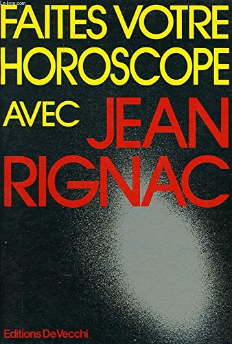 faites votre horoscope avec jean rignac