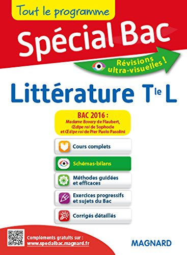 Littérature terminale L : bac 2016 : Madame Bovary de Flaubert, Oedipe roi de Sophocle et Oedipe roi