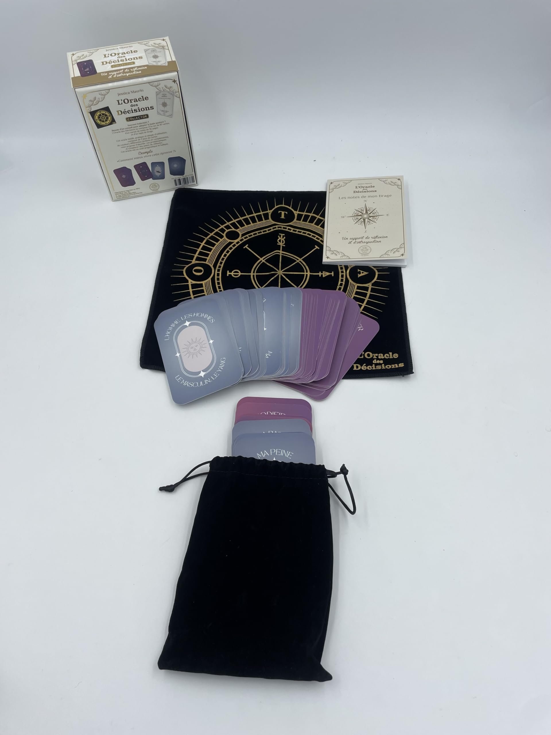 L'oracle des décisions : 1 oracle de 87 cartes, 1 carnet de notes et 1 tapis de tirage pour aider à 