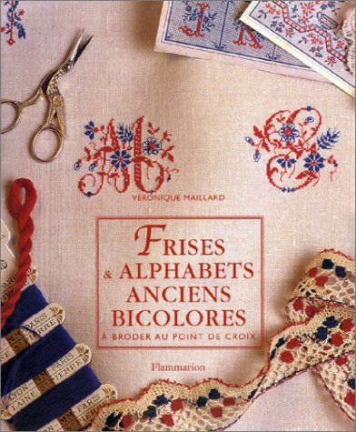Frises et alphabets bicolores à broder au point de croix