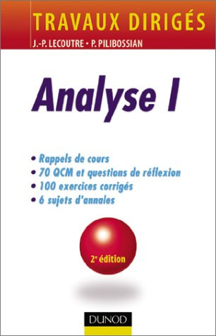analyse i : travaux dirigés
