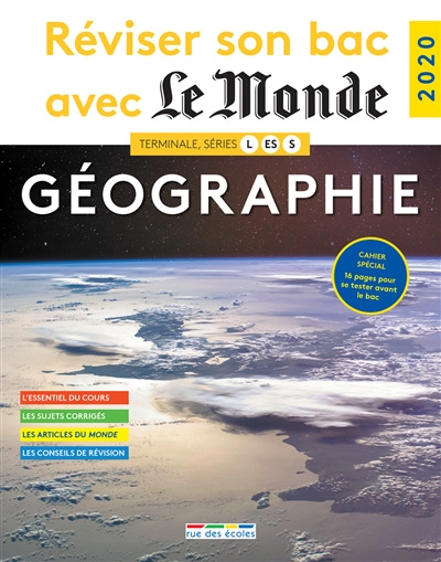Géographie terminale séries L, ES, S